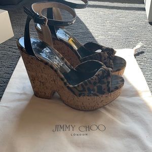 Authentic Jimmy Choo platform wedge